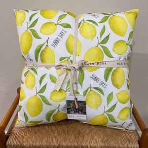 RAE DUNN SUNNY DAYS lemon PIllows